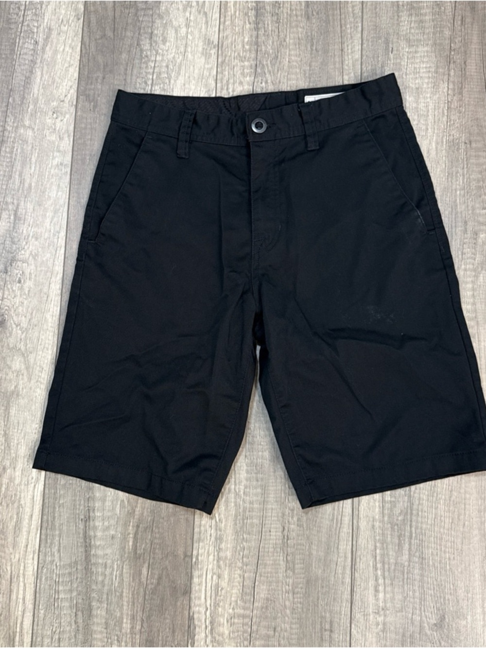 Volcom Black Flat-Front Men's Shorts